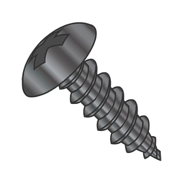 Usa Industrials Self-Drilling Screw, #8-18 x 5/8", Black Oxide Steel Truss Head Phillips Drive BULK-SCRW-14496 - main